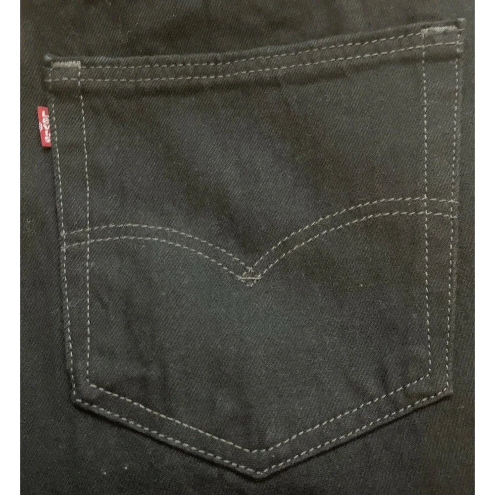 Levi's 550 Denim Jeans Men's 40x32 Relaxed Black Red Tag